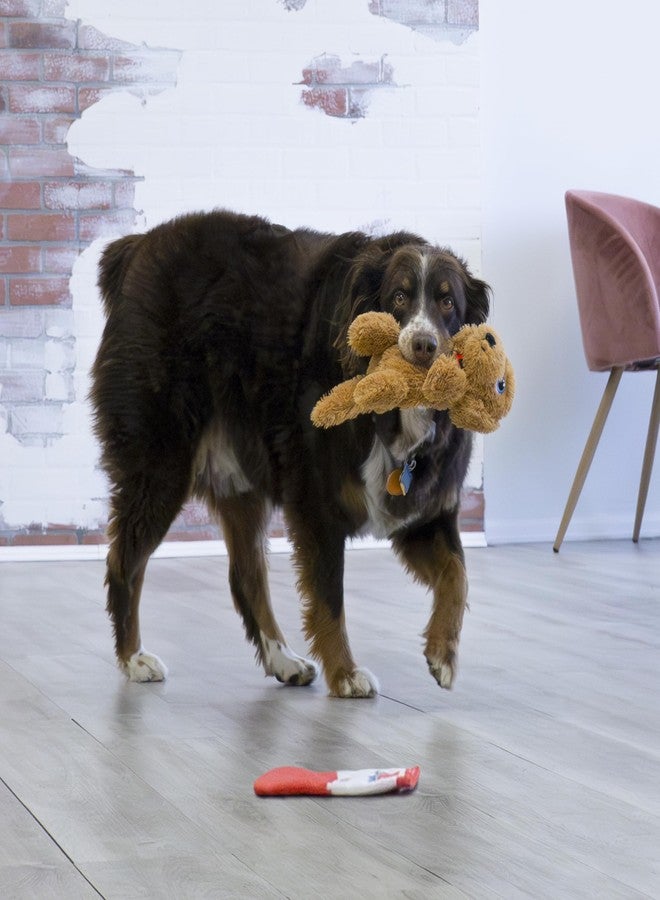 KONG Comfort Pups Goldie Dog Toy, Super Soft Plush Fur & Floppy Body for Snuggling, Squeaker & Crinkly Ears for Engaging Play, Ideal for Cuddling, Fetching, Shaking, Thrashing, Reduces Boredom, Medium - Image 4